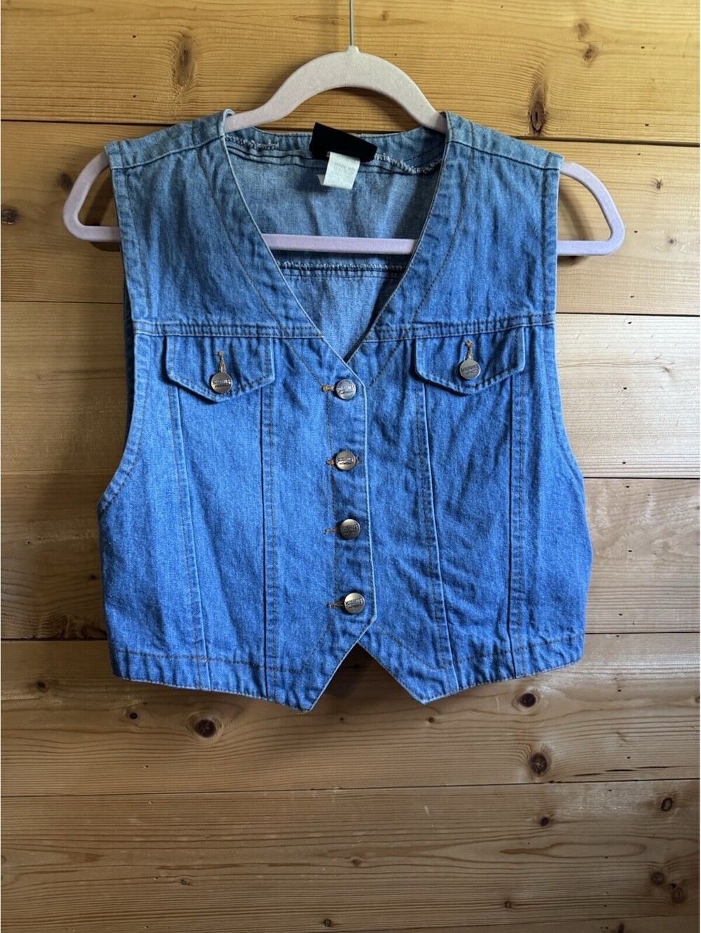 Roughriders by Circle T Womens Vintage Small Jean Vest Westeren